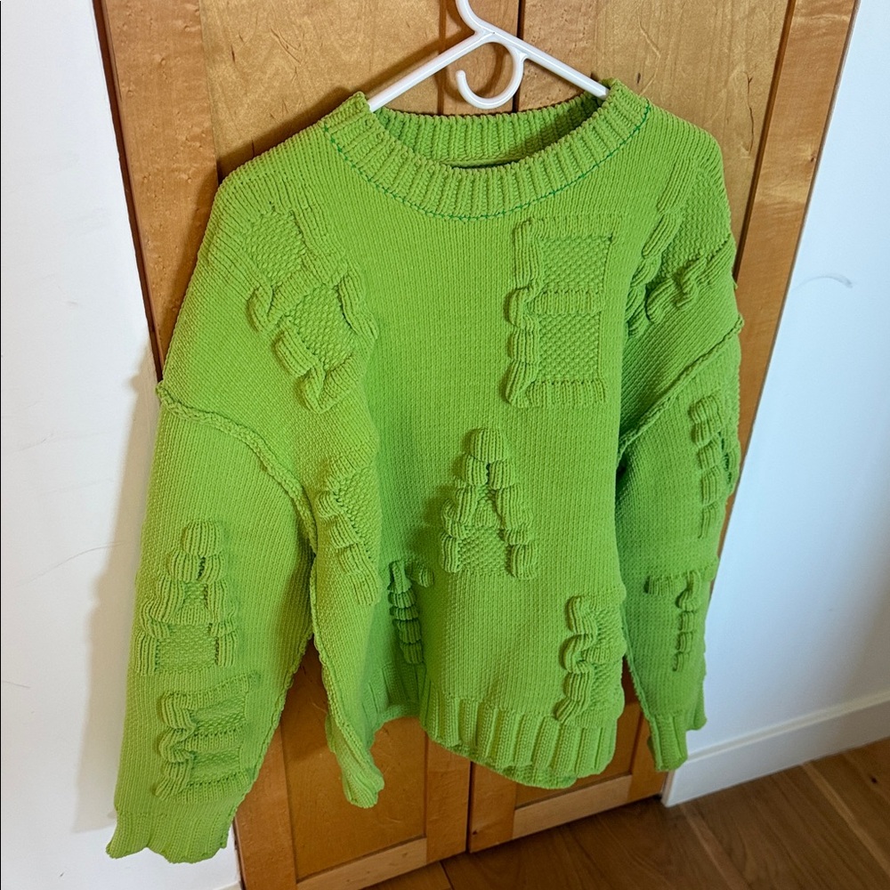 Bottega Veneta Green Alphabet Sweater Size M